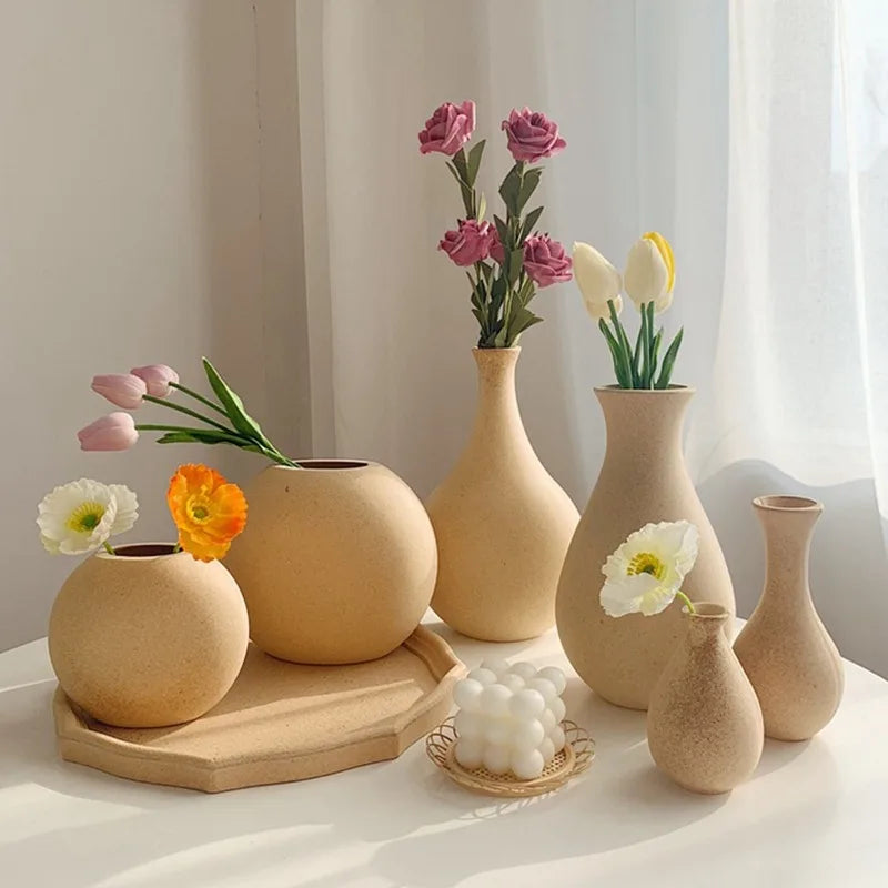 Florero Bruna - Madera Natural