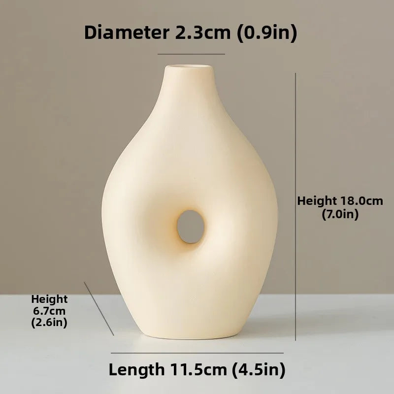 Florero Lorena - Cerámica Blanca