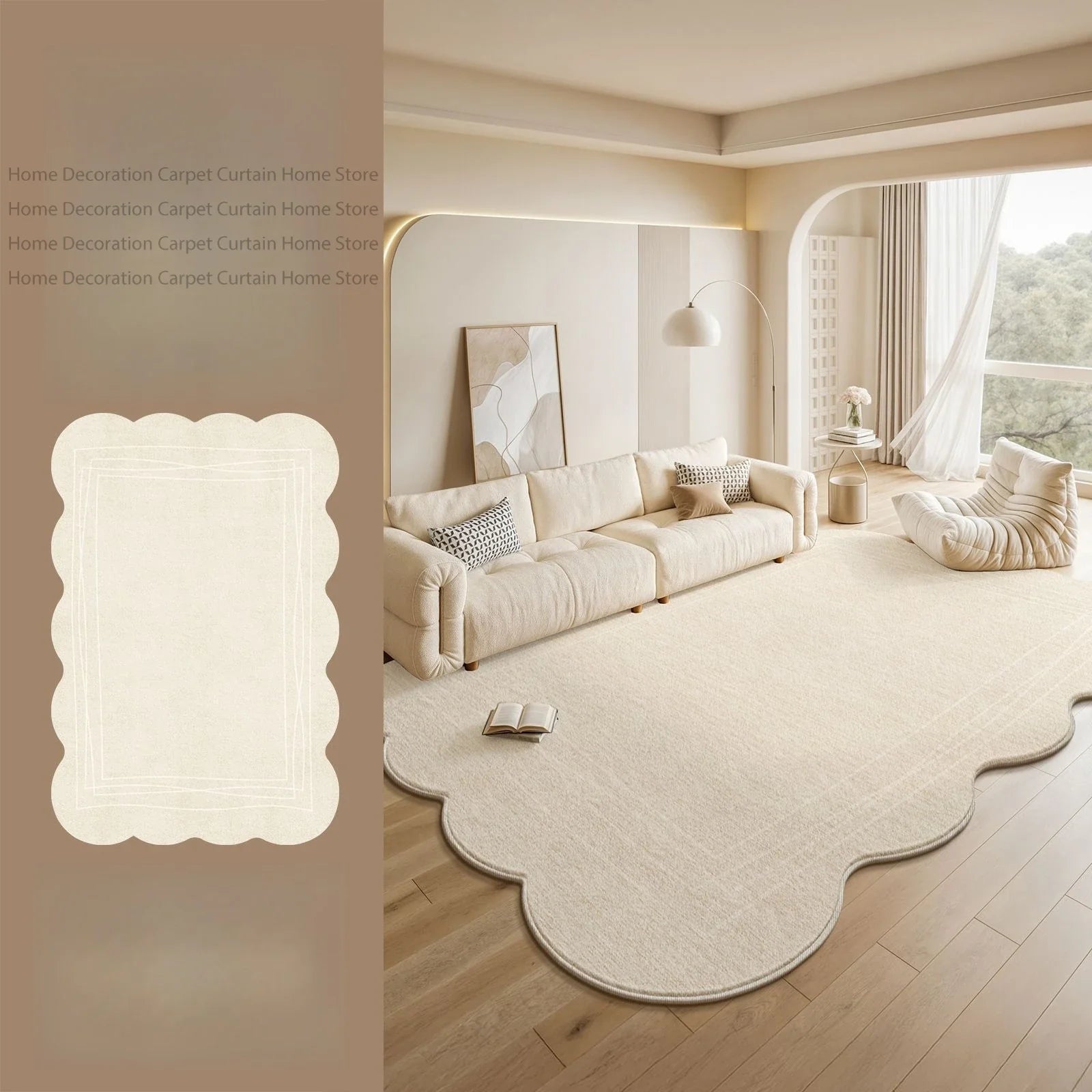 Alfombra Nube - Crema Minimal