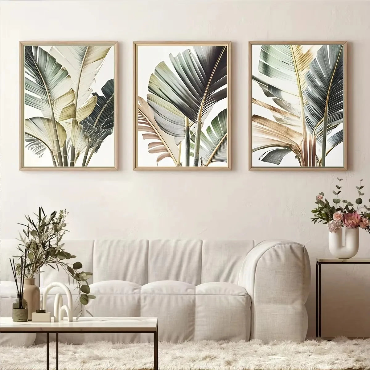 Set Verano - Palmeras en Acuarela