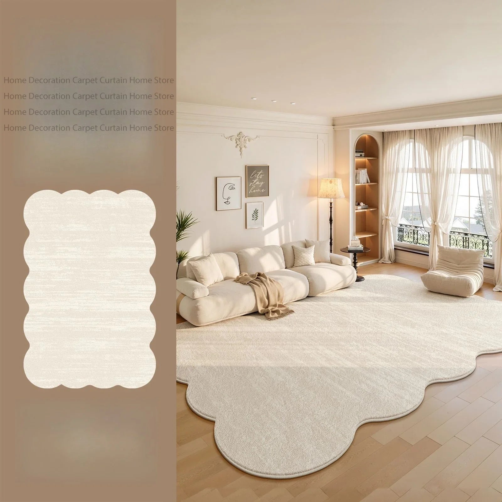 Alfombra Nube - Crema Minimal